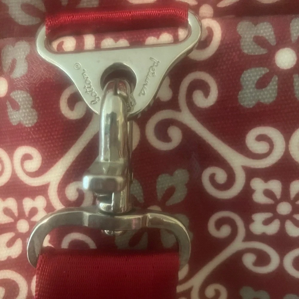 Petunia Pickle Bottom Boxy Backpack Diaper Bag Red Gray